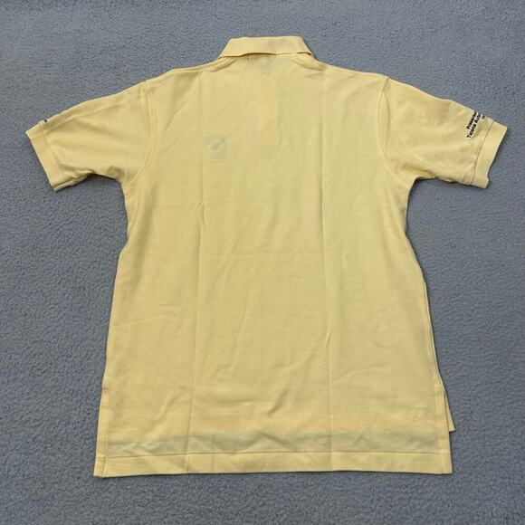 Izod Club‎ Polo Men S Yellow Short Sleeve Collared Polo Shirt Preppy Nerdy NEW - Picture 2 of 13